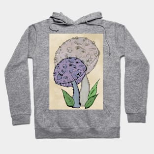 Purple Abstract Mushroom, Classy And Cool Hoodie